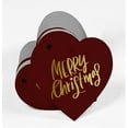thumbnail image 3 of Inkdotpot 100 Pack Real Gold Foil Paper Tag Merry Christmas Favor Hang Tag, 3 of 8