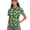 Axolotl Clover, variant on Lucky Clover Pattern Athletic Shirt, Half-Zip Moisture Wicking Elastic Polo Shirts for Tennis Golf Sport Lightweight Size Medium