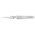 thumbnail image 2 of Excelta Precision Tweezers, Curved Very Fine Point, Anti-Magnetic Stainless Steel, Ideal for General Purpose Assembly, 4.5" Length, Basic, 2 of 4