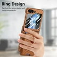 thumbnail image 5 of for Samsung Galaxy Z Flip 6 Wallet Case, Detachable Magnetic Wallet Case with Card Slots Ring Stand Carbon Fiber Texture Shockproof Removable Protective Cover for Samsung Galaxy Z Flip 6, Brown, 5 of 11