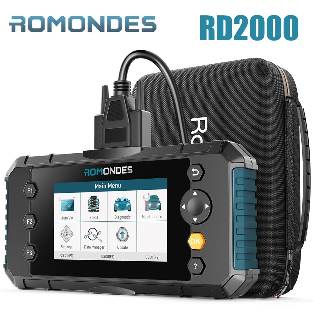 Romondes RD2000 OBD2 Scanner Four System Scan Tool Check Engine ABS SRS