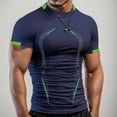thumbnail image 2 of Men's Compression Shirt Short Sleeve Athletic Compression Tops Cool Dry Undershirts Baselayer Gym Workout T Shirt, 2 of 5