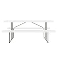 thumbnail image 5 of Flash Furniture 6 Foot Granite White Indoor-Outdoor Picnic Table - Commercial Grade Foldable Steel Frame - Impact and Stain Resistant HDPE Top and Benches, 5 of 14