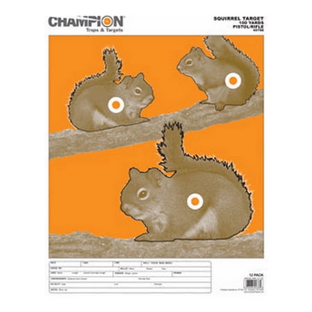 Champion Practice Targets 45788 Squirrel Large (12