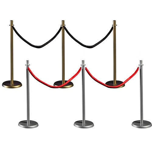 38 1/2 in. Rope Railing Aisle DividerRed/Gold