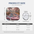thumbnail image 7 of Lsque Vintage Pink Drive View 2 PCS Windshield Sun Shade | CarFoldable Window Covers | Car Accessories Reflect UV for Universal Cars SUV Truck | Large, 7 of 7
