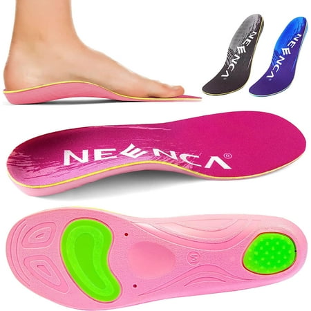 

NEENCA Professional Shoe Insoles Orthotic High Arch Support Insoles Comfort Gel Work Boot Insert for Flat Feet Plantar Fasciitis Feet Pain Relief Heel Spur Pain Over Pronation for Men and Women