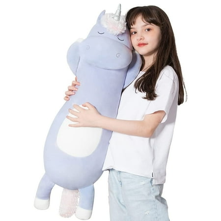 MorisMos Giant Unicorn Plush Stuffed Animal Long Pillow 36.2''