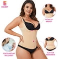 thumbnail image 4 of Eleady Waist Trainer Corset Vest Waist Cincher Tank Top Waist Trainer Corset Zipper Vest(Beige Large), 4 of 7