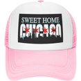 thumbnail image 2 of Chicago Flag Skyline Mesh Back Trucker Cap Baseball Cap, 2 of 8