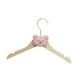 thumbnail image 1 of Juego de perchas de madera para niños, accesorios de almacenamiento de ropa para bebés, patrón de animales Oso de color rosa, 1 of 9
