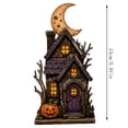 thumbnail image 3 of ShaoXinWan Halloween Ghost Pumpkin House Wooden Tabletop Ornament, 2D Spliceable Decor Sign, Festive Accent for Dining Table Cabinet Bookshelf Decor, 3 of 7