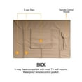 thumbnail image 6 of Outdoor TV Cover 55" to 58" inches Universal Weatherproof Protector - Brown, 6 of 8