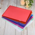 thumbnail image 5 of Uxcell A4 Plastic Clear Document Pouch L Type Folders, Blue 12 Pack, 5 of 6