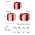 thumbnail image 2 of Red Vintage Small Toaster Cover 2 Slice, Kitchen Appliance Covers, Geometric Stripes Simple Lines Toaster Oven Cover with Loop, Bread Machine Cover Polyester Dust Cover Protection, 2 of 4