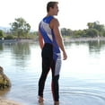 thumbnail image 3 of Hyper Blue/Red Wetsuit | 2 Piece Set | John & Jacket | PWC Ride & Race (Small (Photography Sample)), 3 of 9