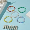 thumbnail image 2 of Gradient color Faceted Glass Beaded Bracelets Stretch Bracelet for Mixed color Inner Diameter: 2-1/8 inch(5.5cm), 2 of 6
