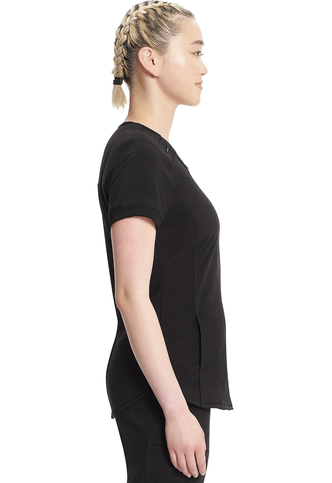 Infinity Cherokee Women Nurse Scrubs Top Zip Front V-Neck CK810A
