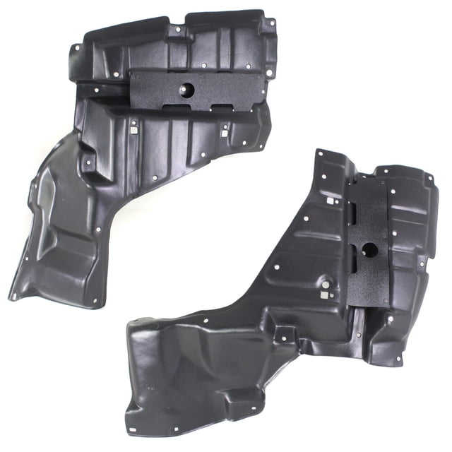 Evan Fischer Engine Splash Shield Set Compatible with 2004-2009 Toyota Prius Under Cover 1.5L Engine Driver and Passenger Side