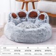 thumbnail image 1 of Dog Bed Cat Mat Round Large Pet House Long Plush Deep Sleeping Warm Bear Paw Shape Super Soft Cushion Calm Beds High Quality ShopWise Round, 1 of 9