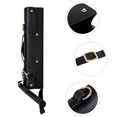 thumbnail image 4 of 1 Pc Concise Flute Handbag Synthetic Leather Black Diagonal Flute Shape Portable, 4 of 9