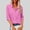 Hot Pink, variant on Womens Button Down Shirts Long Sleeve Lapel Plus Size Tops for Summer Vacation Loose Fit Blouse Hot Pink M