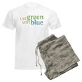 thumbnail image 6 of CafePress - Live Green Vote Blue Men's Light Pajamas - Men's Light Loose Fit Cotton Pajama Set, 6 of 7