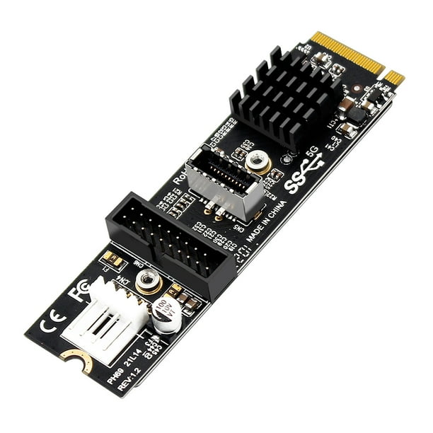 DQrwqpou Adaptador PCIe Llave M.2 A USB 3 1 Tarjeta Expansión Adaptador PCIe NVME Llave M.2 5Gb