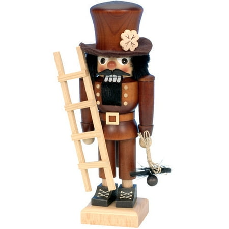 Wood Chimney - Alexander Taron Ulbricht / Seiffener Nussknackerhaus Chimney Sweep Nutcracker in Natural Wood