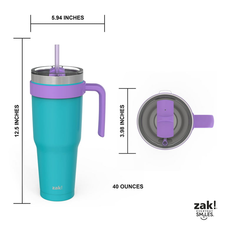 Zak! Designs Stainless Steel Double Walled Wacuum Seal Waverly