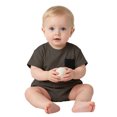 thumbnail image 4 of Newborn Baby Soft Bodysuit Short Sleeve Crewneck Onesie Infant Boys Girls Summer Comfortable Breathable Outfits Gray 3-6 Months, 4 of 6