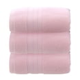 thumbnail image 1 of Xiao Hua Juego de toallas suaves para el cuerpo y la cara de secado rápido de 14 x 30 pulgadas, color rosa, 3 piezas, 1 of 5