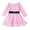 Pink, variant on Chenyin 1-6T Little Girls Christmas Princess Dress for Kids Baby Fall Winter Long Sleeve Toddler Party Dress with Belt for Girls