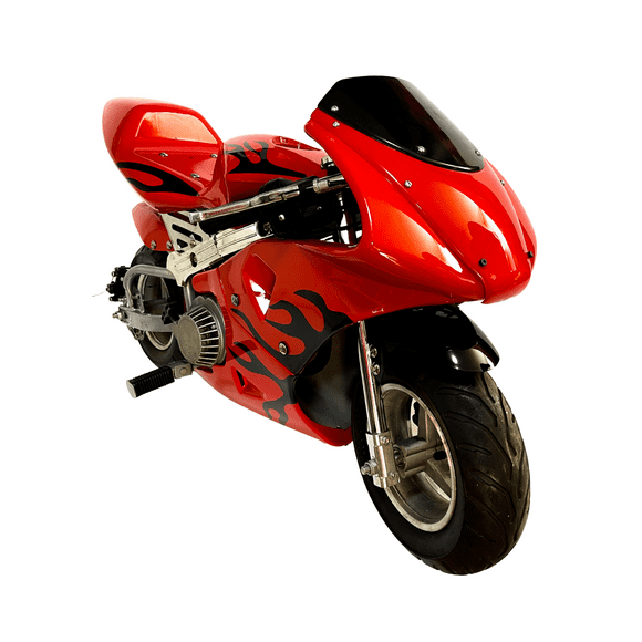 Motocicleta Infantil Shahoma PB04 Pocket Bike Deportiva 49cc Roja
