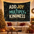 thumbnail image 3 of Add Joy Kindness Lettering on Chalkboard, Inspirational Minimalist Style for Teachers, Classroom Wall Art, Back to School Gift, Tapestry Wall Hanging for Classroom and Study Room, 3 of 7