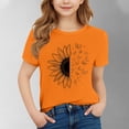 thumbnail image 2 of FamilyThread Toddler Girls Boys Versatile Short Sleeve T-Shirt Fashionable Graphic Print Tunic Tops Crewneck Casual Summer Shirt For 3-15Y, 2 of 4