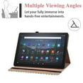 thumbnail image 4 of For Amazon Fire HD 8 Plus 2020 Case 10th Gen, Fire HD 8 2020 Cover with Pen Holder, Allytech Flip Stand PU Leather Elastic Band Anti-Scratch Card Slots Case for Kindle Fire HD 8.0" 2020, Green, 4 of 8