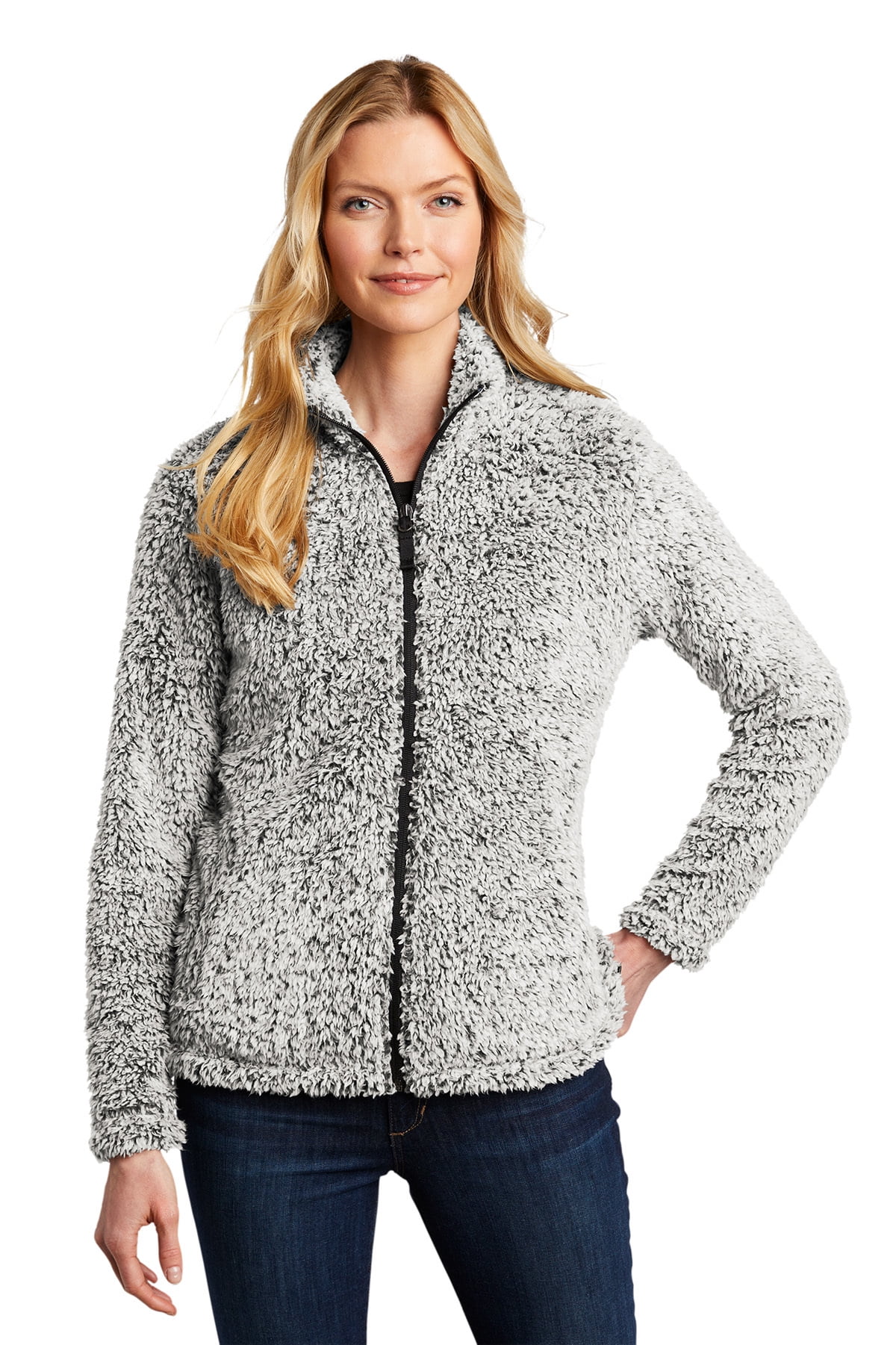 Port Authority Women Cozy Fleece Jacket - Grey Heather - 2X-Large -  Walmart.com