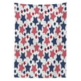 thumbnail image 3 of Ambesonne USA Tablecloth Rectangular Table Cover, Star with Flags, 60"x84", Indigo Red White, 3 of 4