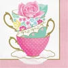 FLORAL TEA PARTY NAPKINS, 16 CT