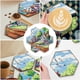 thumbnail image 4 of Kit de posavasos de pintura de diamantes Wdftyju 7 Uds. forma de panal, 4 of 9
