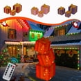 thumbnail image 4 of kladzum Christmas Decorations Christmas Light Box Remote Control Set Of 3 LED Gift Box Decoration Outdoor Elevated Christmas Box Gift Decoration Indoor Outdoor Terrace, 4 of 9