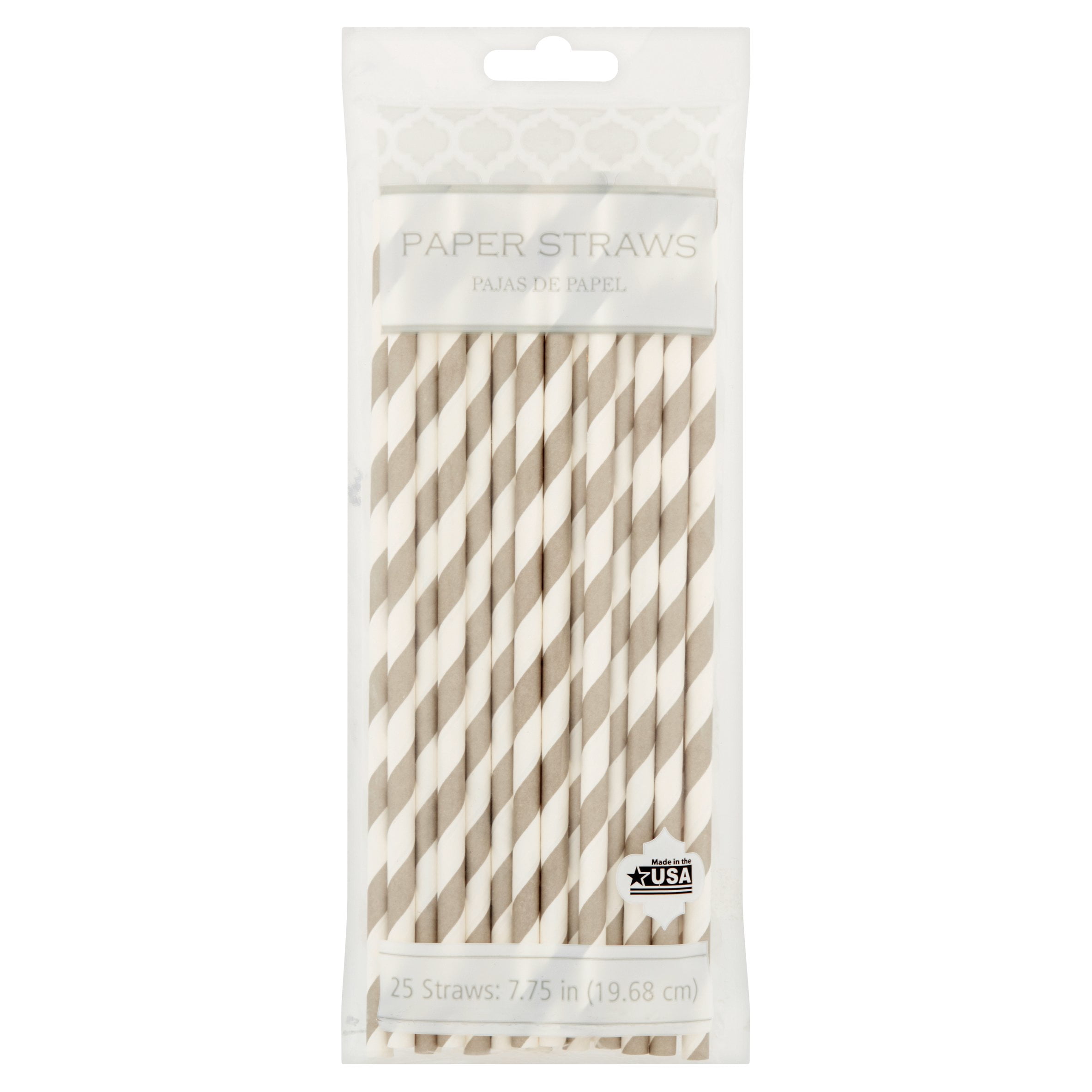 Martha Stewart Paper Straws, 25 Piece