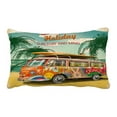 thumbnail image 1 of EREHome Affiche de Vacances d'Été Housse de Coussin bus Rétro 20x30 Pouces, 1 of 1