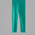 thumbnail image 3 of Teylalorva Leggings for Girls Cotton Thermal Pants Elastic Waist Comfortable Casual Winter Autumn Long Trousers（2-8） Green Size 6, 3 of 4