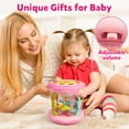thumbnail image 2 of Vanmor Baby Girl Toys 6-12 Months- Pink Musical Light Up Ocean Rotating Tummy Time Infant Learning Crawling Pink Toys Babies Boys 1 2 3 Year Old for Birthday Baby Gifts, 2 of 6