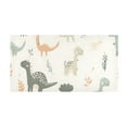 thumbnail image 2 of Bath Mat Soft Plush Non-Slip Absorbent Bathroom Rugs 39"x20" Cartoon Dinosaurs and Leaves, 2 of 8