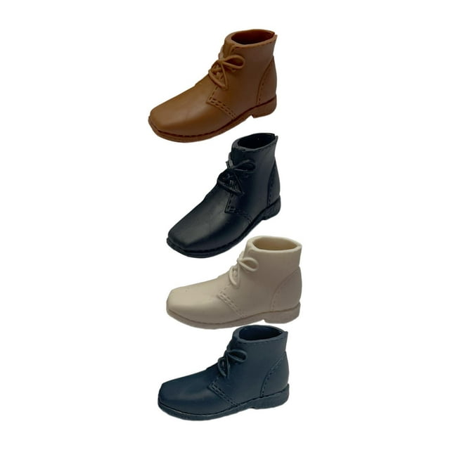 QualitChoice 4 Pcs Chaussures 1:6 Modèle Miniature Homme 12 Po Accessoire d'Action A Figurines pour Style B