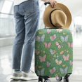 thumbnail image 2 of Cartoon Butterfly Flower Leaf Green Pattern Luggage Cover Fashion Suitcase Cover Baggage Covers Fit 25-28 Inch Luggage (Go Travel), 2 of 5