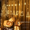 thumbnail image 4 of 2023 NEW Fairy String Moon Star Curtain Wall LED Lights Xmas Wedding Party Decor, 4 of 18